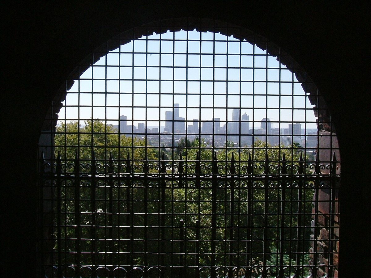 the observation deck atop the Volunteer Park Water Tower