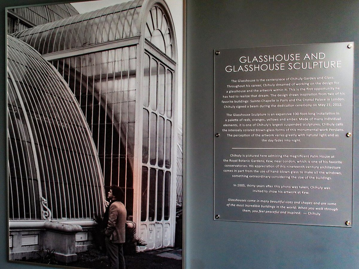 glass sculptures inside the glasshouse
